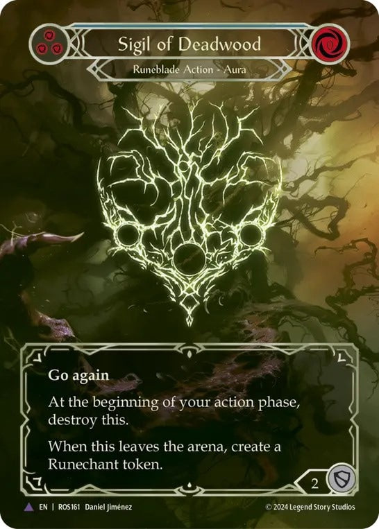 [161]【EN】【Cold Foil】デッドウッドの印/Sigil of Deadwood【ROS】[Runeblade][Marvel]