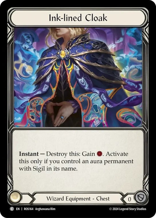 [164]【EN】【Cold Foil】裏文様の外套/Ink-lined Cloak【ROS】[Wizard][C]