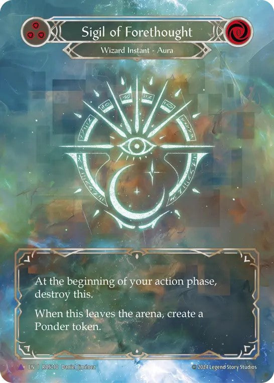 [210]【EN】【Cold Foil】予見の印/Sigil of Forethought【ROS】[Wizard][Marvel]