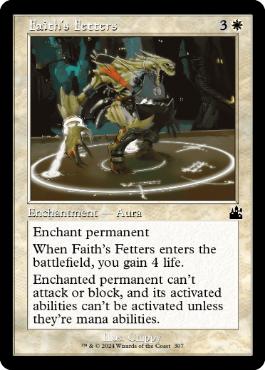 [307]【EN】■旧枠■信仰の足枷/Faith's Fetters【RVR】[C][白]