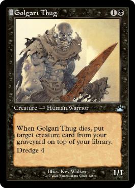 [325]【EN】■旧枠■ゴルガリの凶漢/Golgari Thug【RVR】[U][黒]