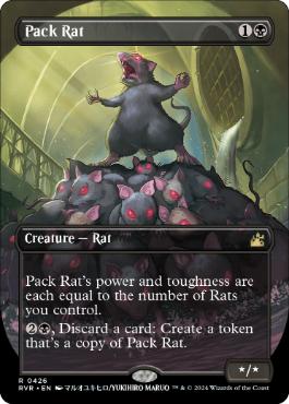 [426]【EN】■ボーダーレス■群れネズミ/Pack Rat【RVR】[R][黒]