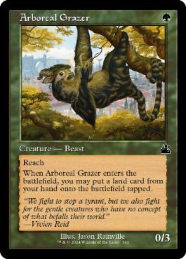 [343]【EN】■旧枠■樹上の草食獣/Arboreal Grazer【RVR】[C][緑]