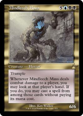 [375]【EN】■旧枠■精神ヒルの塊/Mindleech Mass【RVR】[R][多色]