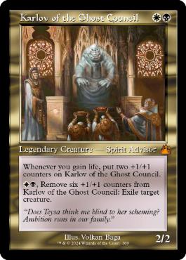 [369]【EN】■旧枠■幽霊議員カルロフ/Karlov of the Ghost Council【RVR】[M][多色]