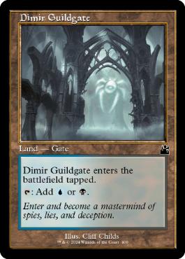 [400]【EN】■旧枠■ディミーアのギルド門/Dimir Guildgate【RVR】[C][土地]