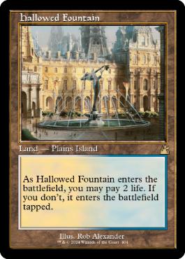 [404]【EN】■旧枠■神聖なる泉/Hallowed Fountain【RVR】[R][土地]