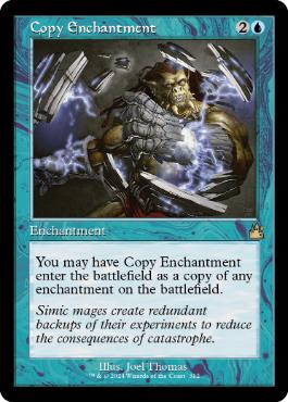 [312]【EN】【FOIL】■旧枠■エンチャント複製/Copy Enchantment【RVR】[R][青]