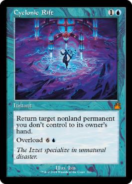[313]【EN】【FOIL】■旧枠■サイクロンの裂け目/Cyclonic Rift【RVR】[M][青]