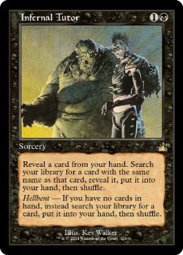[326]【EN】【FOIL】■旧枠■冥府の教示者/Infernal Tutor【RVR】[R][黒]