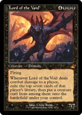 [327]【EN】【FOIL】■旧枠■虚無の王/Lord of the Void【RVR】[M][黒]