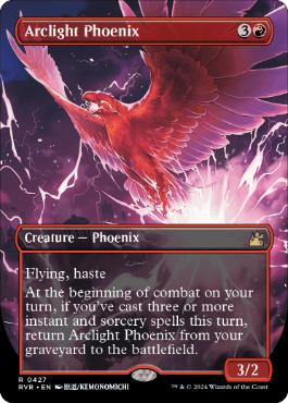 [427]【EN】【FOIL】■ボーダーレス■弧光のフェニックス/Arclight Phoenix【RVR】[R][赤]
