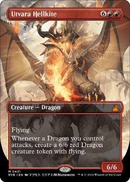 [431]【EN】【FOIL】■ボーダーレス■ウトヴァラのヘルカイト/Utvara Hellkite【RVR】[M][赤]