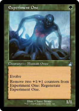 [346]【EN】【FOIL】■旧枠■実験体/Experiment One【RVR】[U][緑]