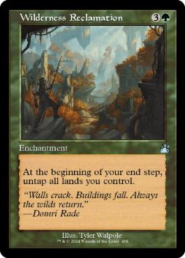[458]【EN】【FOIL】■旧枠■荒野の再生/Wilderness Reclamation【RVR】[U][緑]