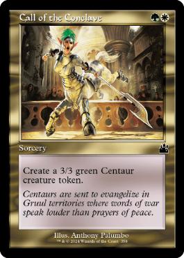 [358]【EN】【FOIL】■旧枠■議事会の招集/Call of the Conclave【RVR】[C][多色]