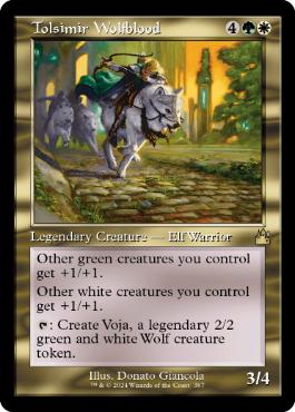 [387]【EN】【FOIL】■旧枠■トルシミール・ウルフブラッド/Tolsimir Wolfblood【RVR】[R][多色]