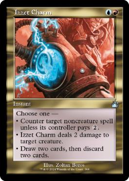 [368]【EN】【FOIL】■旧枠■イゼットの魔除け/Izzet Charm【RVR】[U][多色]