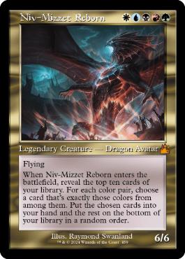 [459]【EN】【FOIL】■旧枠■ニヴ＝ミゼット再誕/Niv-Mizzet Reborn【RVR】[M][多色]