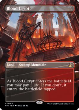 [292]【EN】【FOIL】■ボーダーレス■血の墓所/Blood Crypt【RVR】[R][土地]