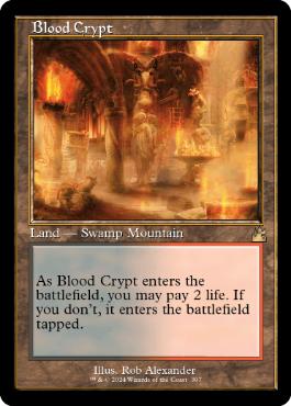 [397]【EN】【FOIL】■旧枠■血の墓所/Blood Crypt【RVR】[R][土地]