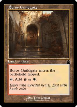 [398]【EN】【FOIL】■旧枠■ボロスのギルド門/Boros Guildgate【RVR】[C][土地]