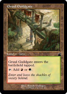 [403]【EN】【FOIL】■旧枠■グルールのギルド門/Gruul Guildgate【RVR】[C][土地]
