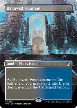 [295]【EN】【FOIL】■ボーダーレス■神聖なる泉/Hallowed Fountain【RVR】[R][土地]