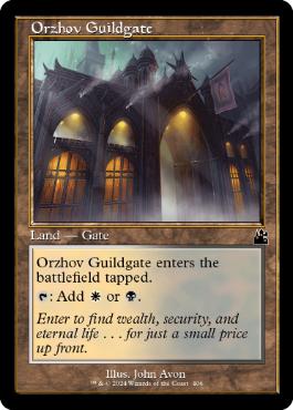 [406]【EN】【FOIL】■旧枠■オルゾフのギルド門/Orzhov Guildgate【RVR】[C][土地]