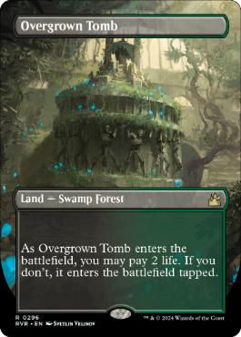 [296]【EN】【FOIL】■ボーダーレス■草むした墓/Overgrown Tomb【RVR】[R][土地]