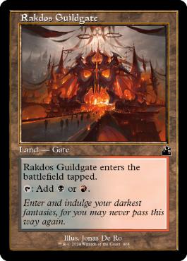 [408]【EN】【FOIL】■旧枠■ラクドスのギルド門/Rakdos Guildgate【RVR】[C][土地]