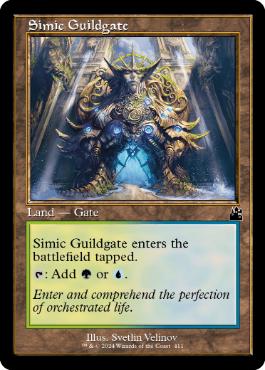 [411]【EN】【FOIL】■旧枠■シミックのギルド門/Simic Guildgate【RVR】[C][土地]