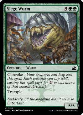 [155]【EN】包囲ワーム/Siege Wurm【RVR】[C][緑]
