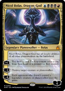 [205]【EN】龍神、ニコル・ボーラス/Nicol Bolas, Dragon-God【RVR】[M][多色]