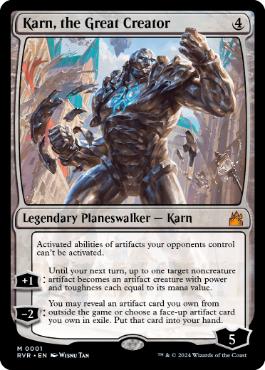 [001]【EN】【FOIL】大いなる創造者、カーン/Karn, the Great Creator【RVR】[M][無]