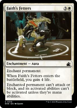 [018]【EN】【FOIL】信仰の足枷/Faith's Fetters【RVR】[C][白]