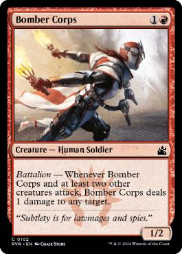 [102]【EN】【FOIL】爆弾部隊/Bomber Corps【RVR】[C][赤]