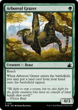 [131]【EN】【FOIL】樹上の草食獣/Arboreal Grazer【RVR】[C][緑]
