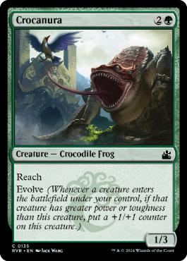 [135]【EN】【FOIL】両生鰐/Crocanura【RVR】[C][緑]
