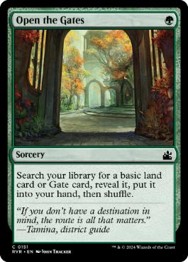 [151]【EN】【FOIL】開門/Open the Gates【RVR】[C][緑]