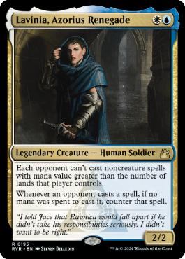 [195]【EN】【FOIL】アゾリウスの造反者、ラヴィニア/Lavinia, Azorius Renegade【RVR】[R][多色]