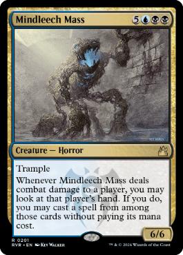[201]【EN】【FOIL】精神ヒルの塊/Mindleech Mass【RVR】[R][多色]