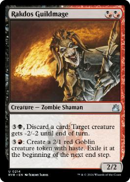 [214]【EN】【FOIL】ラクドスのギルド魔道士/Rakdos Guildmage【RVR】[U][多色]