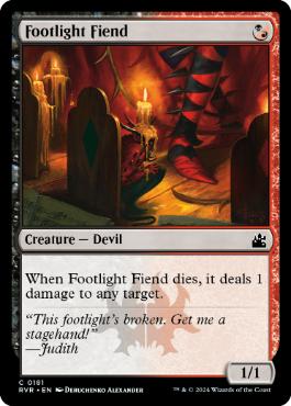 [181]【EN】【FOIL】脚光の悪鬼/Footlight Fiend【RVR】[C][多色]
