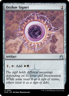 [263]【EN】【FOIL】オルゾフの印鑑/Orzhov Signet【RVR】[U][茶]
