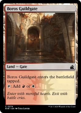 [274]【EN】【FOIL】ボロスのギルド門/Boros Guildgate【RVR】[C][土地]
