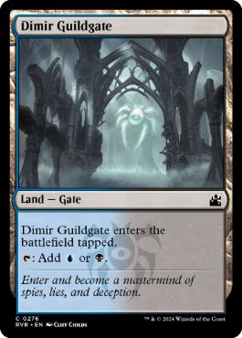 [276]【EN】【FOIL】ディミーアのギルド門/Dimir Guildgate【RVR】[C][土地]