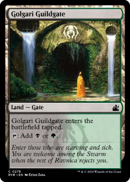 [278]【EN】【FOIL】ゴルガリのギルド門/Golgari Guildgate【RVR】[C][土地]