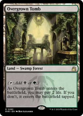 [283]【EN】【FOIL】草むした墓/Overgrown Tomb【RVR】[R][土地]