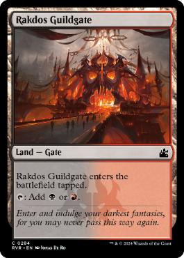 [284]【EN】【FOIL】ラクドスのギルド門/Rakdos Guildgate【RVR】[C][土地]